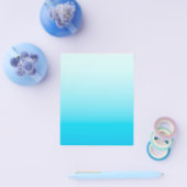 Aqua blauwe ombre achtergrond flyer (Enkel)