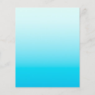 Aqua blauwe ombre-achtergrond flyer