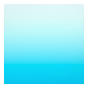 Aqua blauwe ombre achtergrond foto afdruk