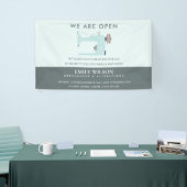 AQUA BLAUWE ROZE NAAIMACHINE TAILOR HEROPENING SPANDOEK (Beurs)