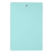 Aqua Blauwe Teal Moderne Script Meisjesachtig Mono Mini Klembord (Achterkant)