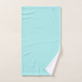 Aqua Blauwe Teal Moderne Script Meisjesachtige Mon Bad Handdoek (Handdoek)