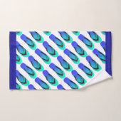 Aqua + Blauwe Teenslippers Bad Handdoek (Handdoek)
