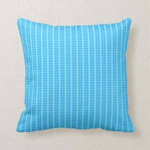 Aqua/Blauwe Tegel Effect> Geblokte Kussens