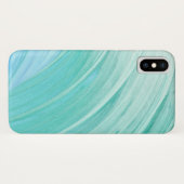 Aqua Blauwe Verf Draaikolken Case-Mate iPhone Case (Achterkant (horizontaal))