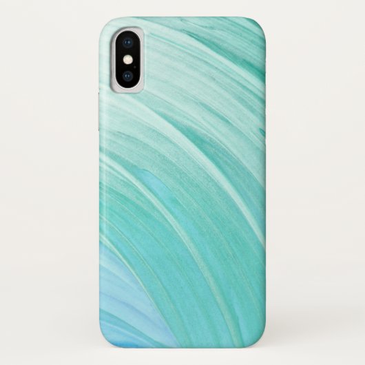 Aqua Blauwe Verf Draaikolken Case-Mate iPhone Case (Achterkant)