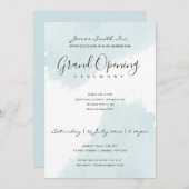 AQUA BLAUWE WATERKWAST OPENINGSCEREMONIE KAART (Voorkant / Achterkant)