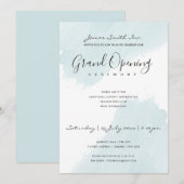 AQUA BLAUWE WATERVERFSTRUCTUUR OPENINGSCEREMONIE KAART (Voorkant / Achterkant)