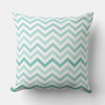 Aqua Blauwe Zigzag Patroon – Modern Minimalistisch