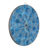 Aqua Blauwe Zwembad Foto Dartbord (Voorkant Links)