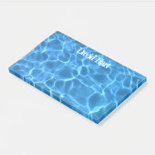 Aqua Blauwe Zwembad Foto Post-it® Notes (Schuin)
