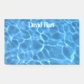 Aqua Blauwe Zwembad Foto Post-it® Notes (Voorkant)