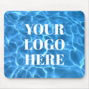 Aqua Blauwe Zwembad Foto voor je Logo Muismat