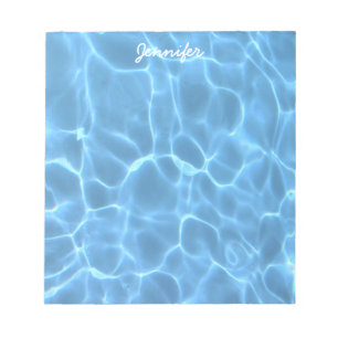Aqua Blauwe Zwembad Zachte Kleuren Foto Notitieblok