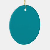 Aqua Blauwgroen achtergrond op Ornament (Rechts)