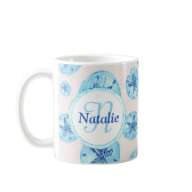 Aqua blauwgroen-blauw zand-waterverf van de dollar