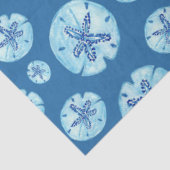 Aqua-blauwgroen blauwe waterverf tissuepapier (Detail)