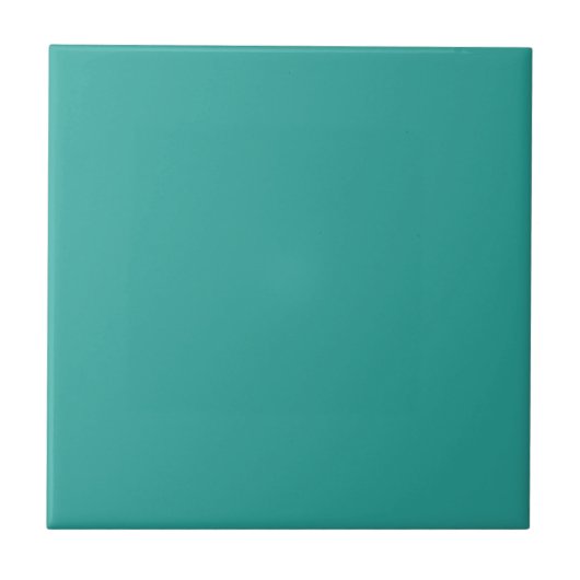 Aqua Blauwgroen effen kleur | #2BA49b Tegeltje (Voorkant)