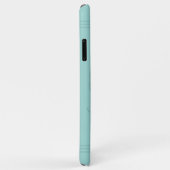 Aqua Blauwgroen Elegant Minimalist Monogram en Naa Case-Mate iPhone Case (Achterkant/rechts)