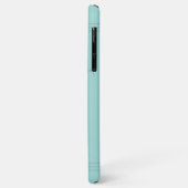 Aqua Blauwgroen Elegant Minimalist Monogram en Naa Case-Mate iPhone Case (Achterkant/links)
