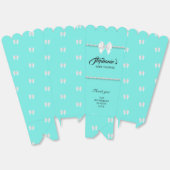 Aqua Blauwgroen Elegant Tiffany Thema Baby shower Bedankdoosjes (Ongevouwen)