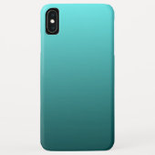 Aqua Blauwgroen Gradient Case-Mate iPhone Case (Achterkant)