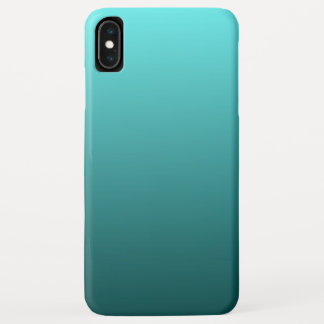 Aqua Blauwgroen Gradient iPhone XS Max Hoesje