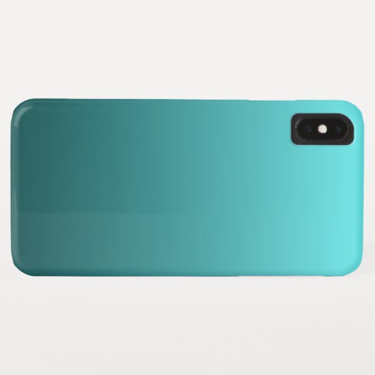 Aqua Blauwgroen Gradient Case-Mate iPhone Case (Achterkant (horizontaal))