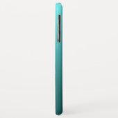 Aqua Blauwgroen Gradient Case-Mate iPhone Case (Achterkant/links)
