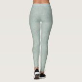 Aqua Blauwgroen Groen Leggings (Achterkant)
