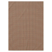 Aqua Blauwgroen Groen Sinaasappel Taupe Beige Trib Tafelkleed (Voorkant)