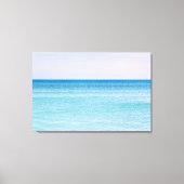 Aqua Blauwgroen lavender Ocean Waves Tropisch stra Canvas Afdruk (Voorkant)