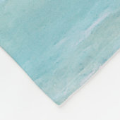 Aqua Blauwgroen lavender Ocean Waves Tropisch stra Fleece Deken (Hoek)