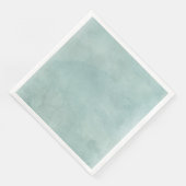 Aqua Blauwgroen Mint Waterverf Textuur Bruiloft Servet (Hoek)
