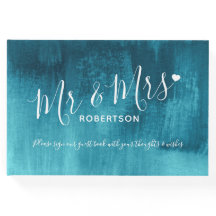 Aqua blauwgroen modern kunstboek aangepast bezoeke