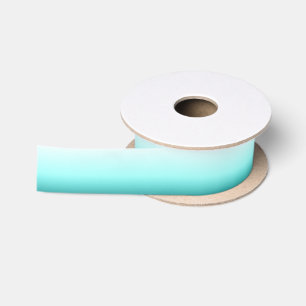 Aqua Blauwgroen Ombre Gradient Satijnen Lint