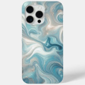 Aqua Blauwgroen Turquoise Blue Gold Marble Art Pat Case-Mate iPhone Case (Achterkant)