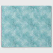 Aqua Blauwgroen Turquoise Glam Leopard Print Cadeaupapier (Vlak)
