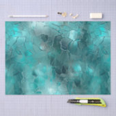 Aqua Blauwgroen Turquoise Glam Tissuepapier (Craft)