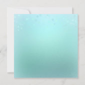 Aqua Blauwgroen uitnodiging tot het indienen van e (Achterkant)