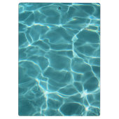 Aqua Blauwgroen zwemwater Foto Klembord (Achterkant)