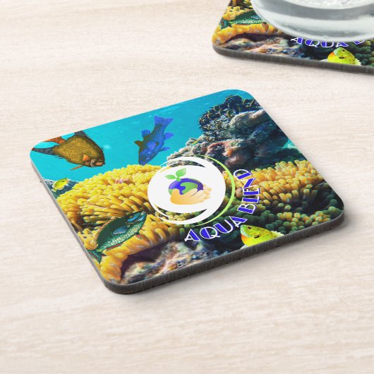 Aqua Blend Bier Onderzetter (Linkerzijde)