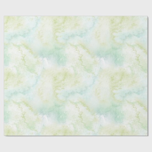 Aqua Bliss Waterverf Cadeaupapier (Vlak)