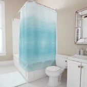 Aqua Bliss Waterverf Ombre     Douchegordijn (In situ)