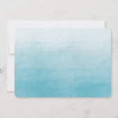 Aqua Bliss Waterverf Ombre jarig Kaart (Achterkant)