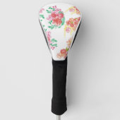 Aqua bloem golfheadcover (Voorkant)