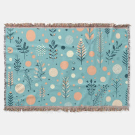 Aqua Bloom Harmony Deken