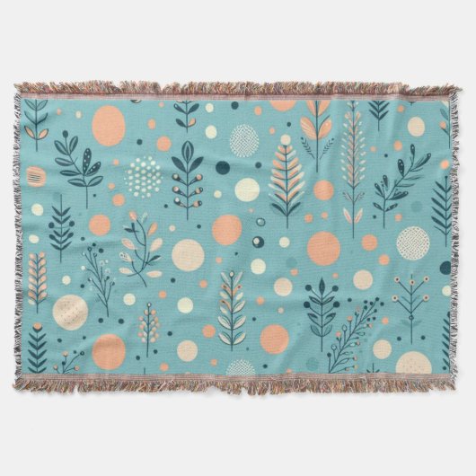 Aqua Bloom Harmony Deken (Voorkant)