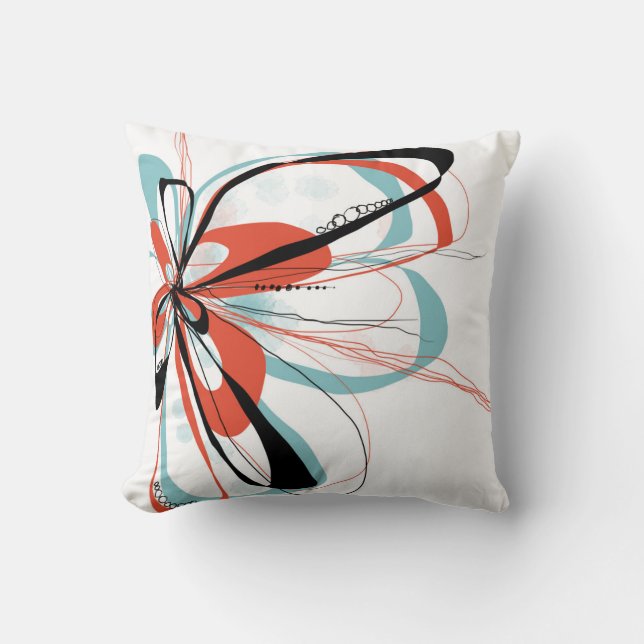 Aqua Bloom Pillow Kussen (Voorkant)