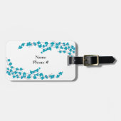 Aqua Blossom en bijkantoren Bagagelabel (Voorkant horizontaal)